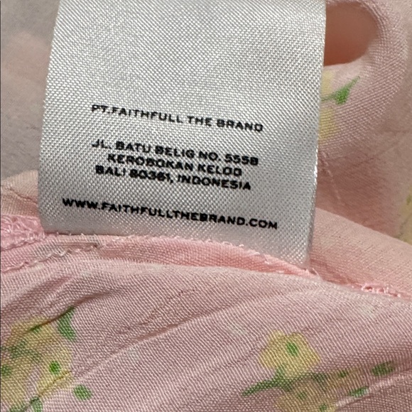 Faithfull the Brand Pink Yellow and green Floral dress - Picture 12 of 14